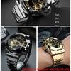 Для Casio G-SHOCK GA-110 100 120 140 Водонепроницаемый ремешок для часов из цельной нержавеющей стали корпус черный золотой серебряный ремешок Браслет