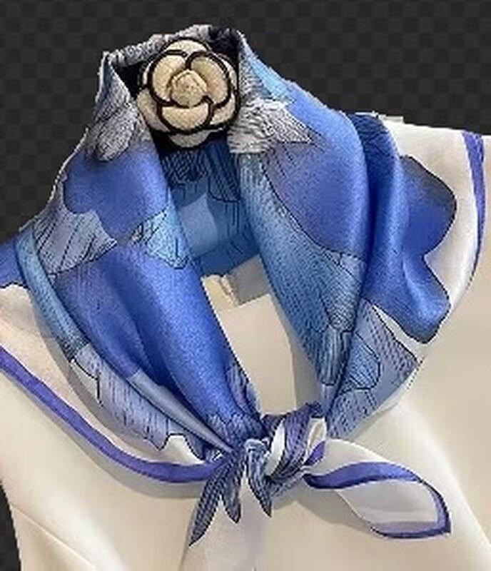 SIYUTANG 70cm Silk Square Scarf