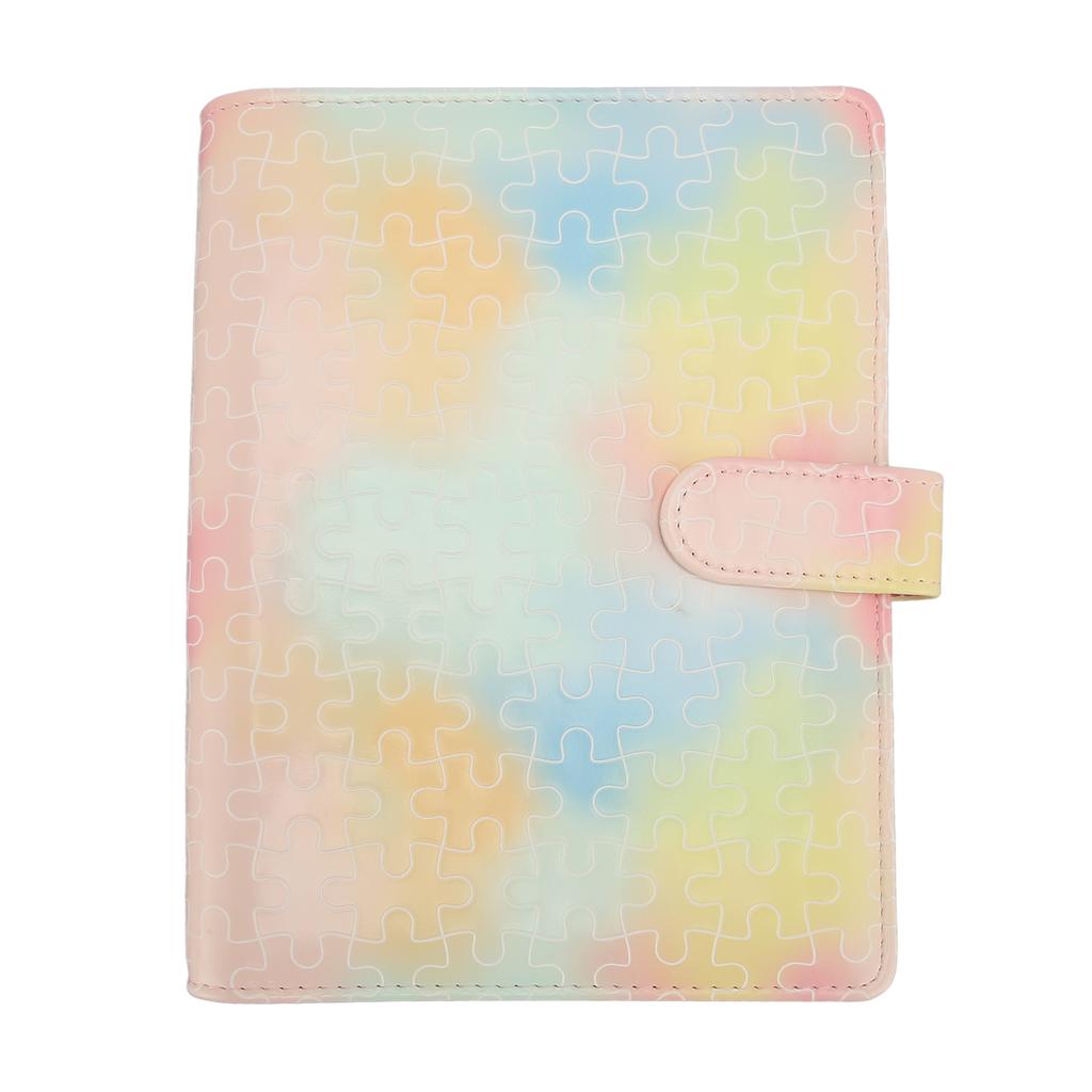 A5 Leather Notebook Binder Loose Leaf 6 Ring Binder Planner Notebook Cover with Magnetic Buckle