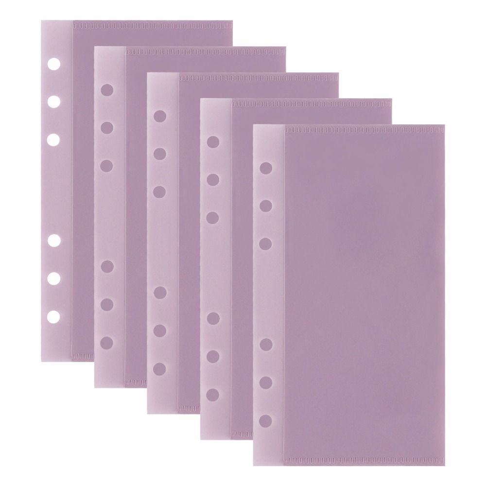 5pcs A6/A7 Binder Folders Inner Page 6 Hole Loose Leaf Inside Paper Star Chasing Supplies