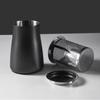 3 In 1 Coffee Powder Filter Powder Cup Stainless Steel Coffee Powder Sifter with Lid Bean Grinder Powder Cup Coffee Brewing Tool