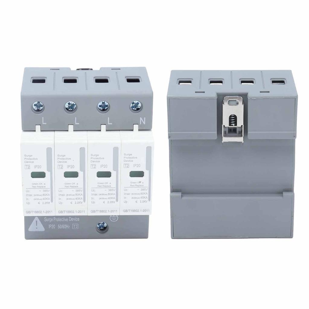 Устройства защиты от импульсных перенапряжений BERM Защитник от импульсных перенапряжений 4P 80 кА УЗИП 2 уровень BEMLY80 220 В/380 В