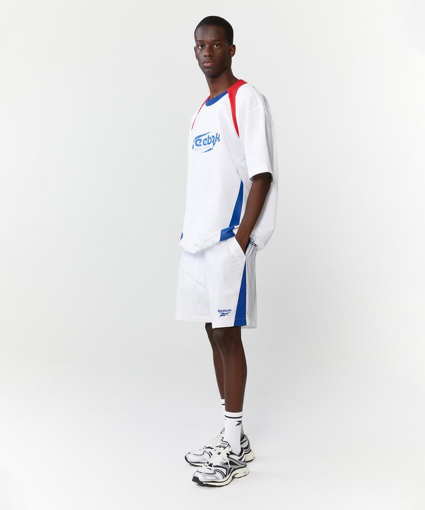 Reebok Базовые шорты-круги - Белые:синий