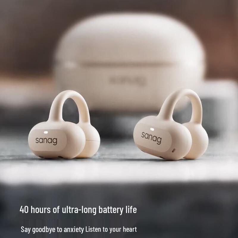 SANAG Z50 Ultra Bluetooth-гарнитура с AI-костной проводимостью и зажимом на ухо
