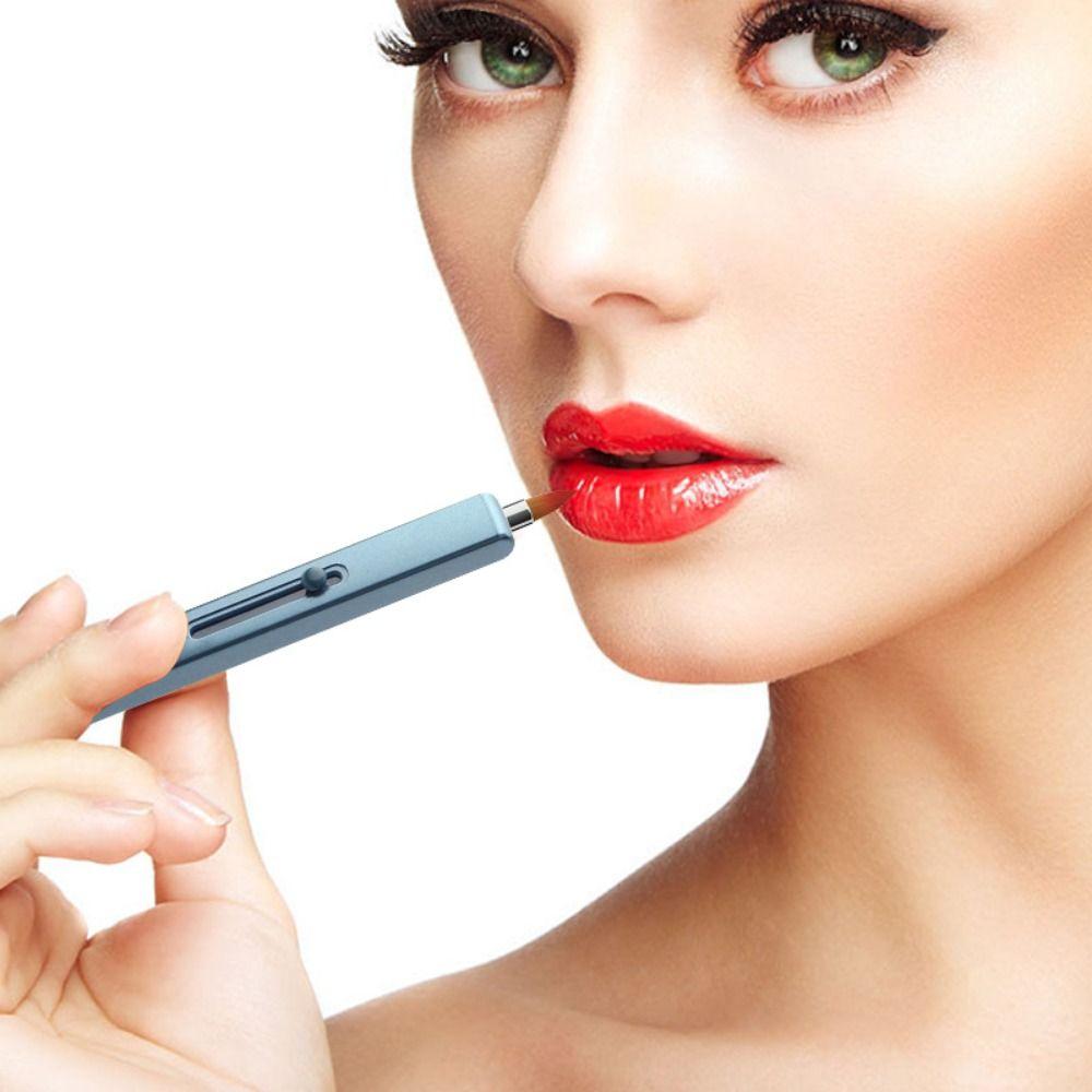 Capped Eyeshadow Applicator Cosmetic Brush Lip Gloss Brush Retractable Lip Brush Lipstick Brush
