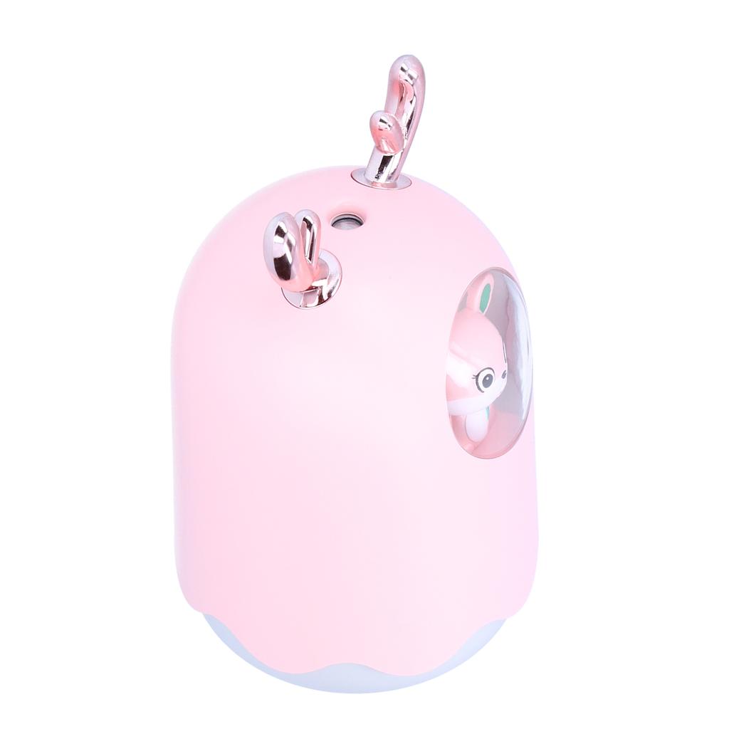 USB Home Desktop Air Humidifier Desktop Humidifier Aroma Diffuser with Night LightPink