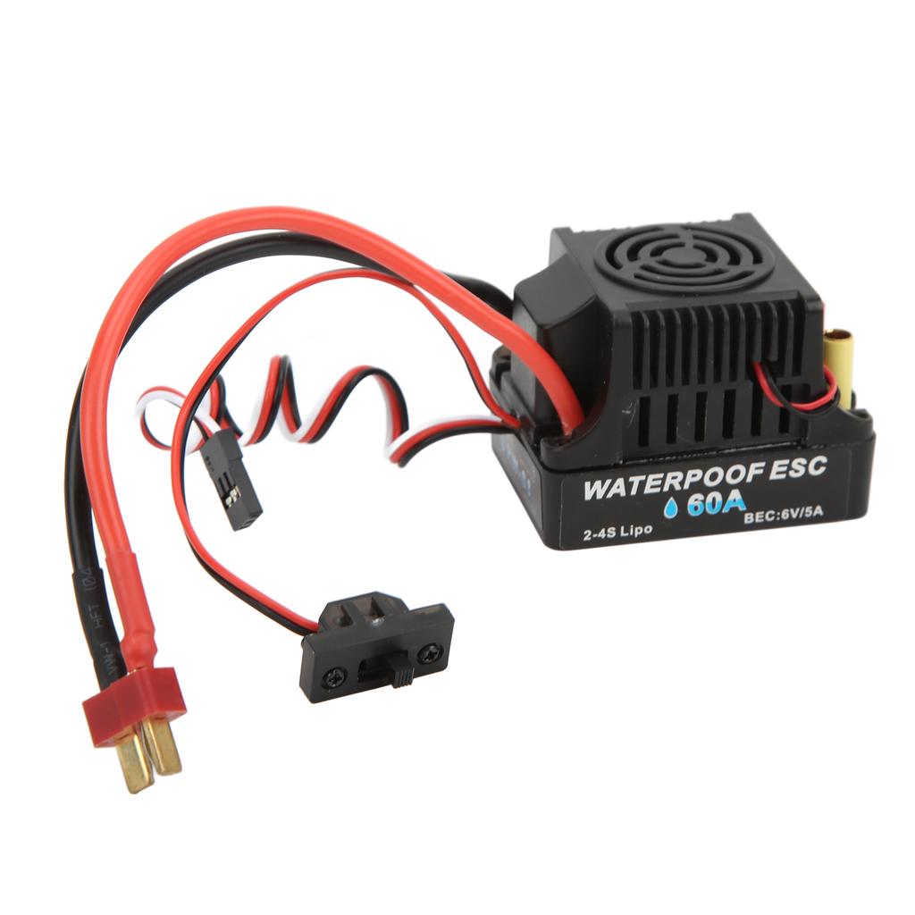 3650 3100KV Brushless Motor with 60A ESC Electric Governor Short Line for 1 8 1 10 RC Car