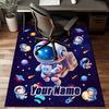 1PC Custom Name Space Adventure Journey Theme Floor Mat Ideal for Living Room, Game Rooms, Office, Bedroom Floor Mat Playful Design