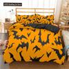 Комплект пододеяльника на Хэллоуин Летающий вампир Комплект постельного белья Летучие мыши Колдовство Магия Полиэстер Пододеяльник Размер кинг Для мальчиков девочек