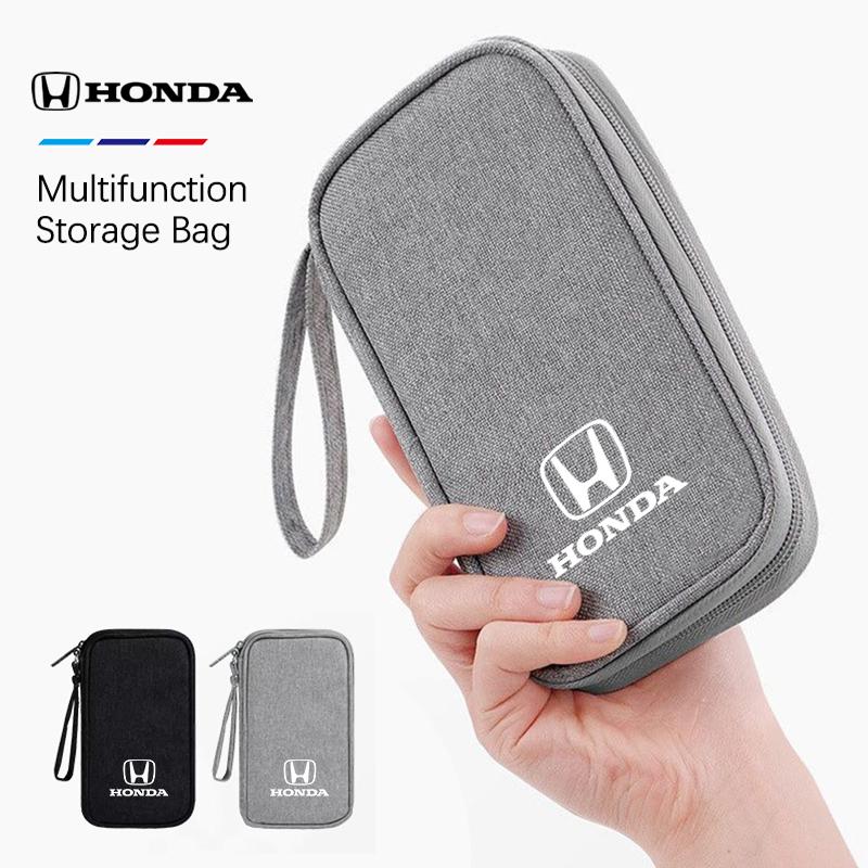 WDM2 Car Key Pack Auto Driver's License Phone Storage Bag For Honda civic accord fit jazz pilot CRV odyssey passport city shuttle HRV
