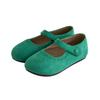 [BABYZZAM] Girls' Punching Flat Green, BB436, 7000030172, Popular Korean Shoes