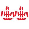 2 Sets Helmets Padding Kit Hot Pressing Sponge with Hook and Loop Bike Helmet Lining for Electric Bike Riding Red Free