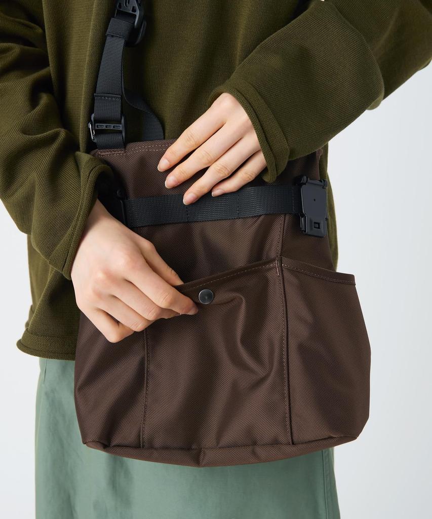 Snow Peak Recycled Cordura Shoulder Bag Shoulder Crossbody Brown One SB-26SU015 - Bag, Bag, Men's & Women's,