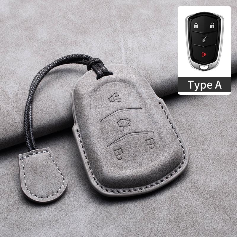 Новый чехол-накладка из овчины для автомобильного ключа-пульта для Cadillac ATS-L XTS XT5 CTS CT6 ATS 28T SRX Escalade 2015 Аксессуары для стайлинга