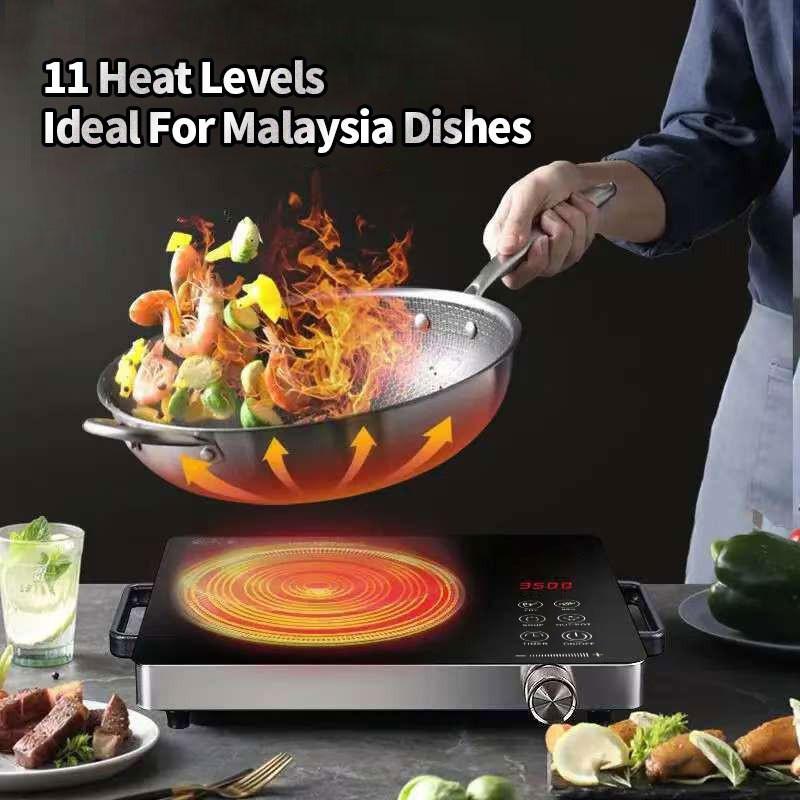 Электрическая керамическая плита высокой мощности 3500 Вт, умная конфорка для кипячения, бытовая портативная инфракрасная электрическая инфракрасная плита