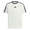 3-Stripes Logo Loose Fit Crew Neck Pullover Short Sleeve T-Shirt Men T-Shirts Han-Jade-White KC3867