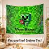 Custom Name Text Tapestry,Minecraft Boho Wall Hanging, Decorative Backdrop Tapestry For Room