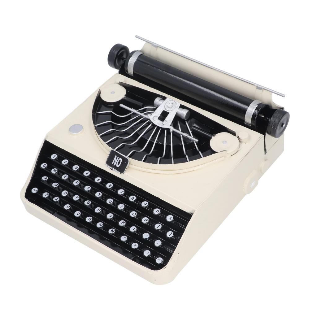 Vintage Typewriter Model Handmade Retro Typewriter Props Stress Relief Typewriter Ornament Desktop
