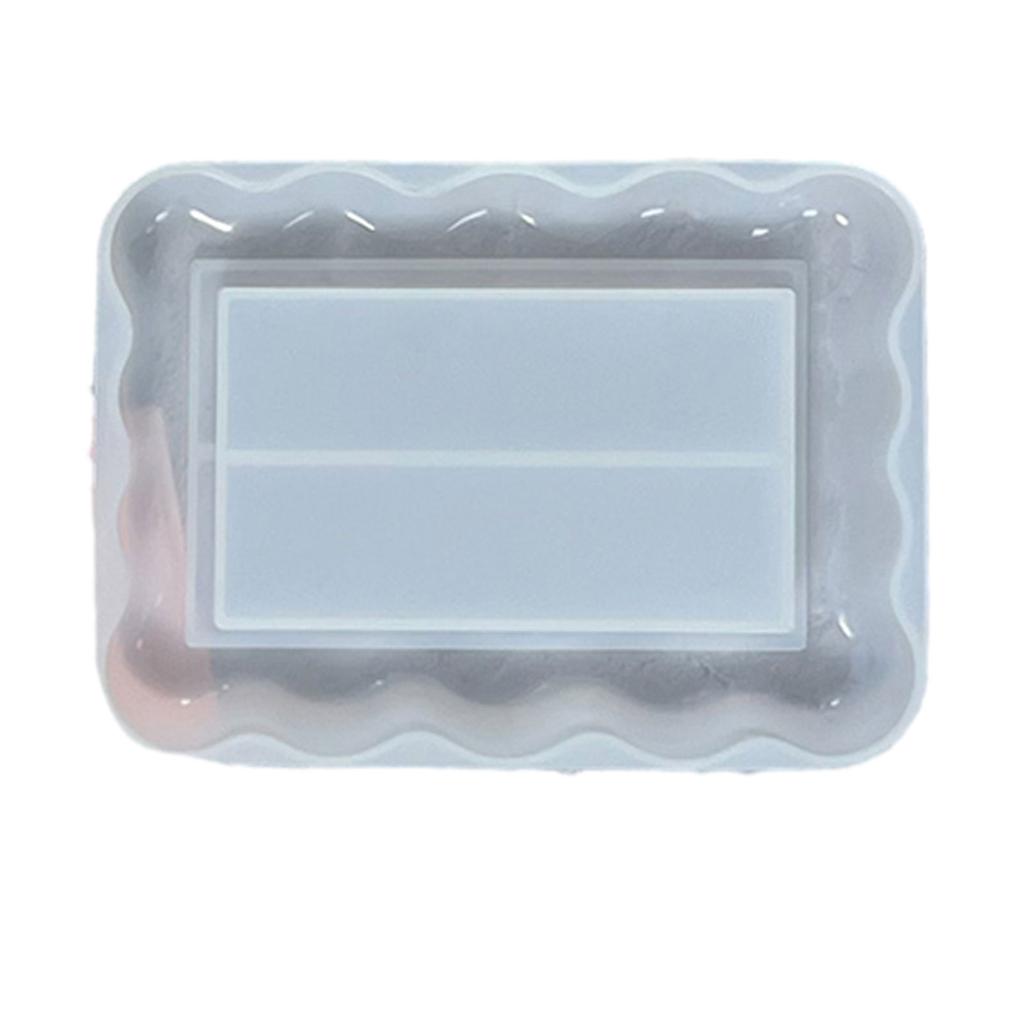 Resin Trays Making Mould Easy To Clean Silicone Casting Mold Handmade Saucer Accessory Mould for DIY Enthusiasts