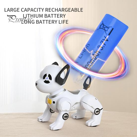 Радиоуправляемый робот-собака, программирование, умный интерактивный 2,4 ГГц, радиоуправляемый робот-щенок, обучающая электрическая игрушка-собака-трюк для малышей, мальчиков и девочек, подарок