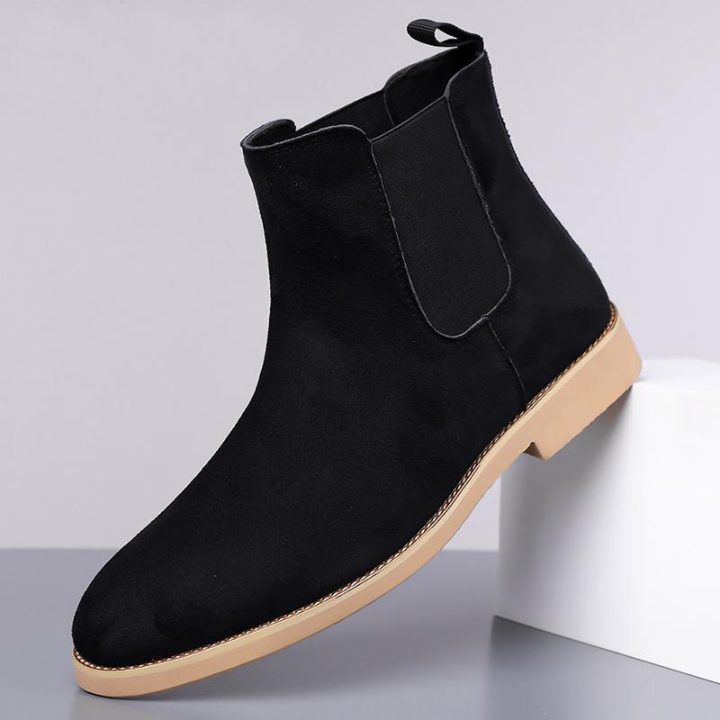 Chelsea boots men's handsome large size 45 46 supply leather autumn and winter men's boots British Martin boots