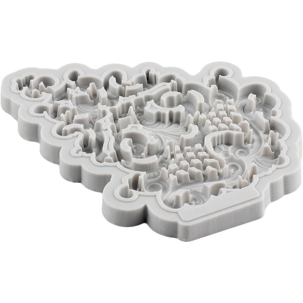 Свиток в стиле барокко, рельефное украшение для торта, формы для помадки, европейские винтажные ювелирные изделия, силиконовая форма для украшения торта, полимерная глина, конфеты, шоколад