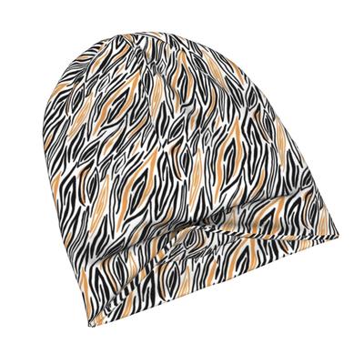 ZLIENSZUS Modern Tiger Print Beanie Hat for & - Adult Animal with Tiger, Streetwear Style Suitable for Casual Outfits, Layering, Casual Attire - Fashi