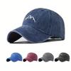 Унисекс Бейсболка Snapback с вышивкой горы Хлопковая Бейсболка Защита от солнца Кепка Тракер Для Кемпинга Туризма Рыбалки