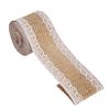 6 Types Natural Jute Burlap Ribbon With White Lace Rustic Style Wedding Party Craft Decoration