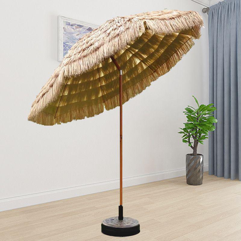 Outdoor Sunshade: Anti-Straw Hat Thatch Umbrella for Patio, Photography, and Garden