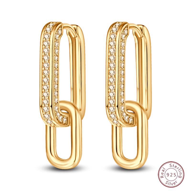Серьги-кольца из серебра 925 пробы, минималистичные, золотые, круглые, модные, с застежкой-пряжкой с цирконием, свадебные украшения, подарок для женщин