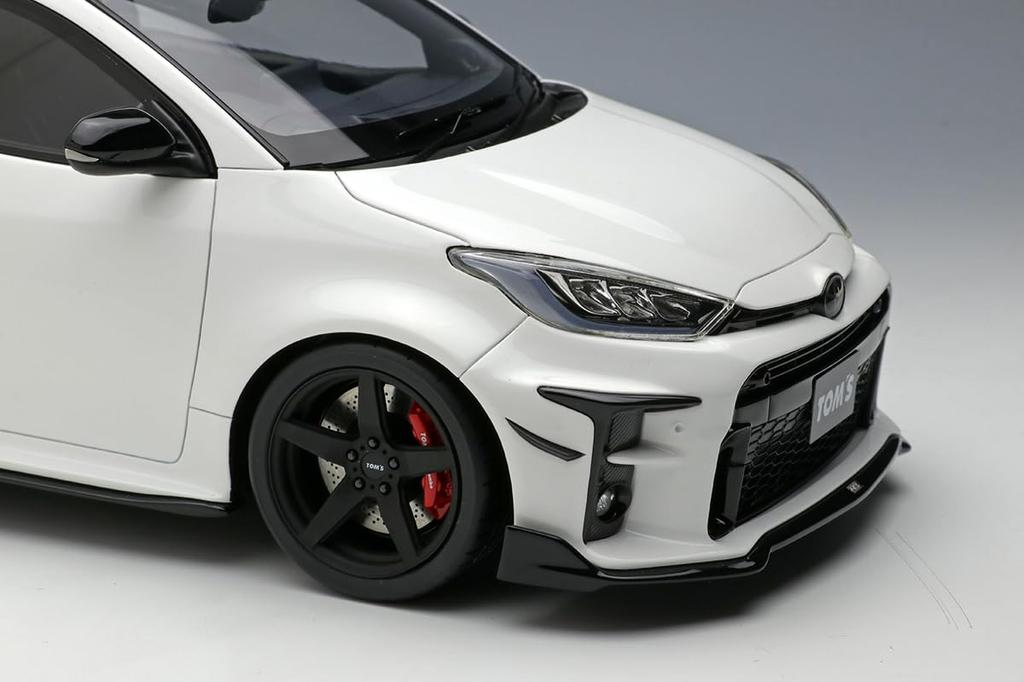 EIDOLON TMS GR Yaris 2021 Super White 2 Completed Product 1/18
