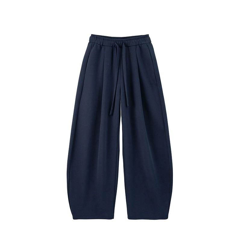 Womens Loose Wide-Leg Streetwear Jogger Pants Fall 2026 Cotton Blend Casual Trousers