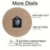 Silent Round Wall Clock Solid Wood Soccer Quartz Clock Football-Themed Wooden Clock  Home Office