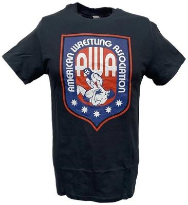 Черная футболка с логотипом AWA American Wrestling Alliance
