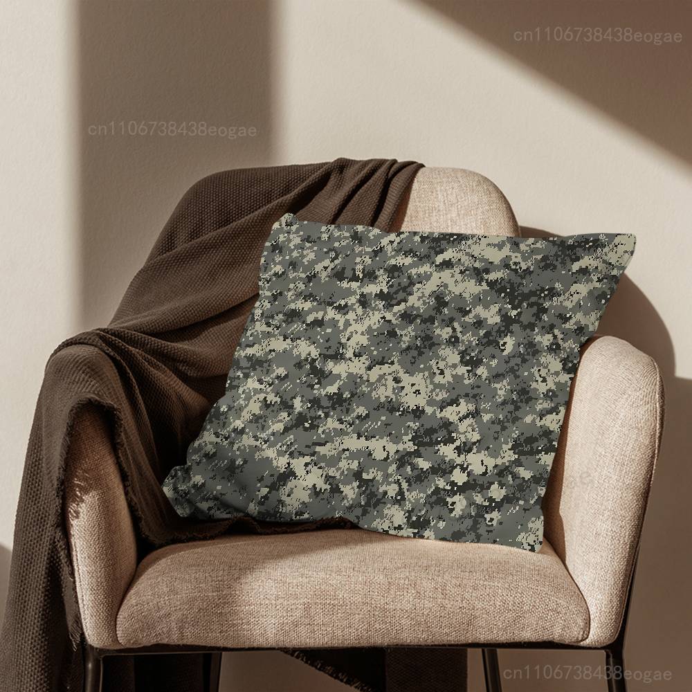 Чехол на декоративную подушку с рисунком Flecktarn Camo Для 45x45см,55x55см,30x30см Для украшения дома, спальни и как защита