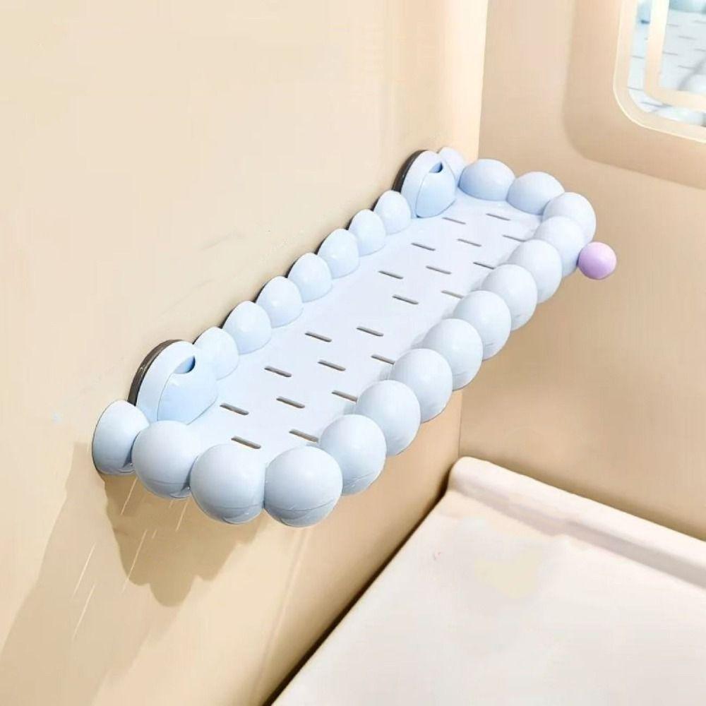 Plastic Wall Shower Shampoo Rack Punch Free Wall Display Shelf Bathroom Shelves Bathroom