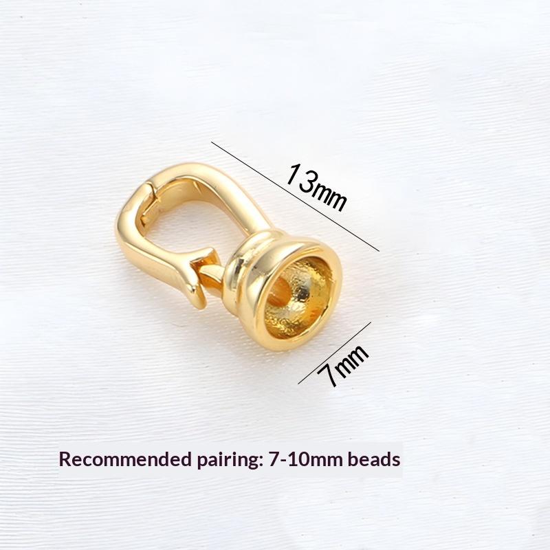 2 шт. DIY для изготовления ювелирных изделий 18K позолоченный жемчужный ожерелье-коннектор Застежка Ручная работа Аксессуары для ожерелий и браслетов Расходные материалы
