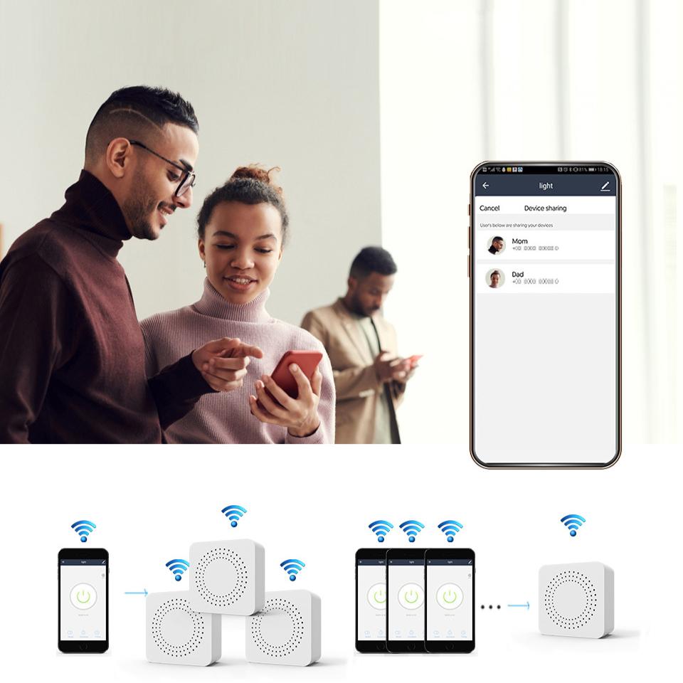10A/16A Graffiti WiFi Smart Switch APP Пульт дистанционного управления Alexa Voice Control Smart Box Устройство включения/выключения