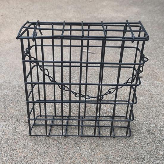 Suet Cage Bird Feeder Outdoor Garden Iron Cages Outside Hanging Suet Feeder