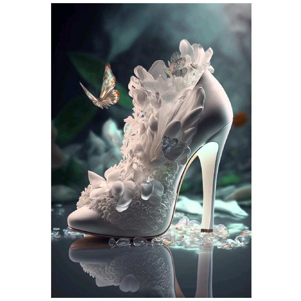 5D DIY алмазная живопись Новое поступление на высоком каблуке бабочка Алмазная мозаика вышивка крестиком комплект украшение дома подарок