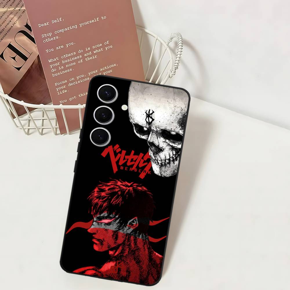 Чехол для телефона Berserk Guts Горячий Аниме для Samsung S 24 Fe 25 Ultra Plus 20 Lite 21 30 22 23 24 22 Ultra 5G Fundas