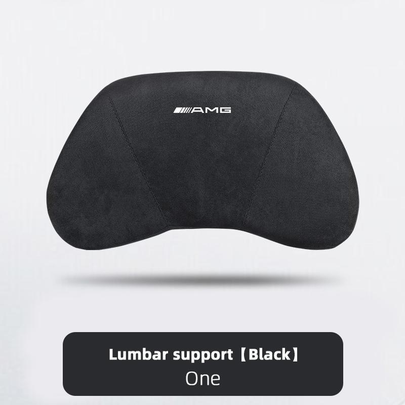 Car Seat Safety Headrest Pad Auto Emblem Neck Pillow For Mercedes Benz AMG W205 C300 W203 W206 W108 W124 W126 W140 W168 W169 GLC EQSTU1