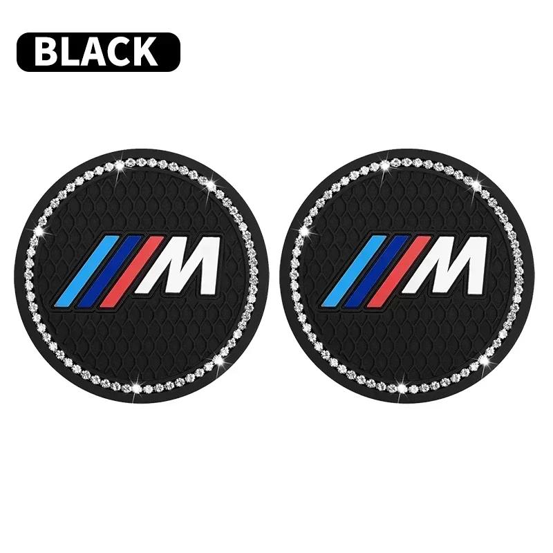 XYFHK1 2025 HotFor BMW Diamond Car Coaster Water Cup Holder Pad Anti-slip Mat For BMW X1 X2 X3 X5 X4 X6 X7 G30 G20 G32 G11 G12 F40 F30 a33