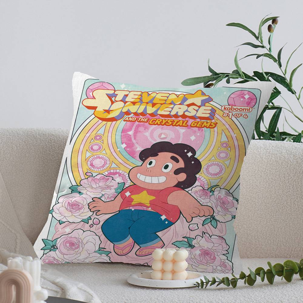 Cartoon Steven Cute Universe Cushion Cover Car Throw Pillow Case For Sofa Car Christmas Gift 40X40Cm 45X45Cm