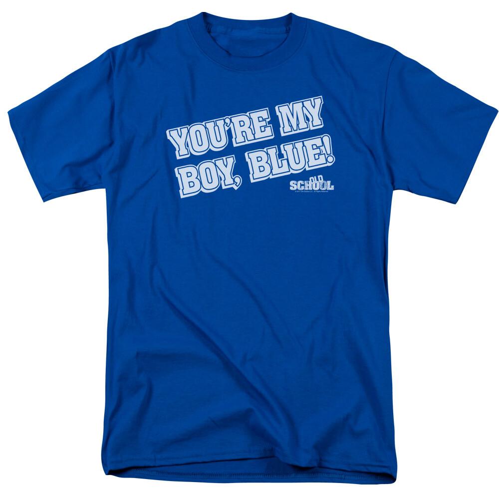 Old School My Boy Blue T Shirt Licensed Comedy Movie Retro College Royal Blue