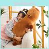Soft Short Plush Capybara Cuddle Pillow Ideal For Sleepovers And Bedroom Decor 50cm And 90cm Sizes