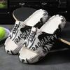 Fashion Anime Printing Slippers Men's Sandals Summer Couple Slippers Fashion Thick Bottom Anti-slip Slip-on Holidays Beach Shoes 2025