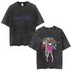 Washed Vintage Rock Band Gorillaz Graphic Tshirts Men Women CasualOversized Short Sleeve T Shirts Mens Retro Gothic Streetwear
