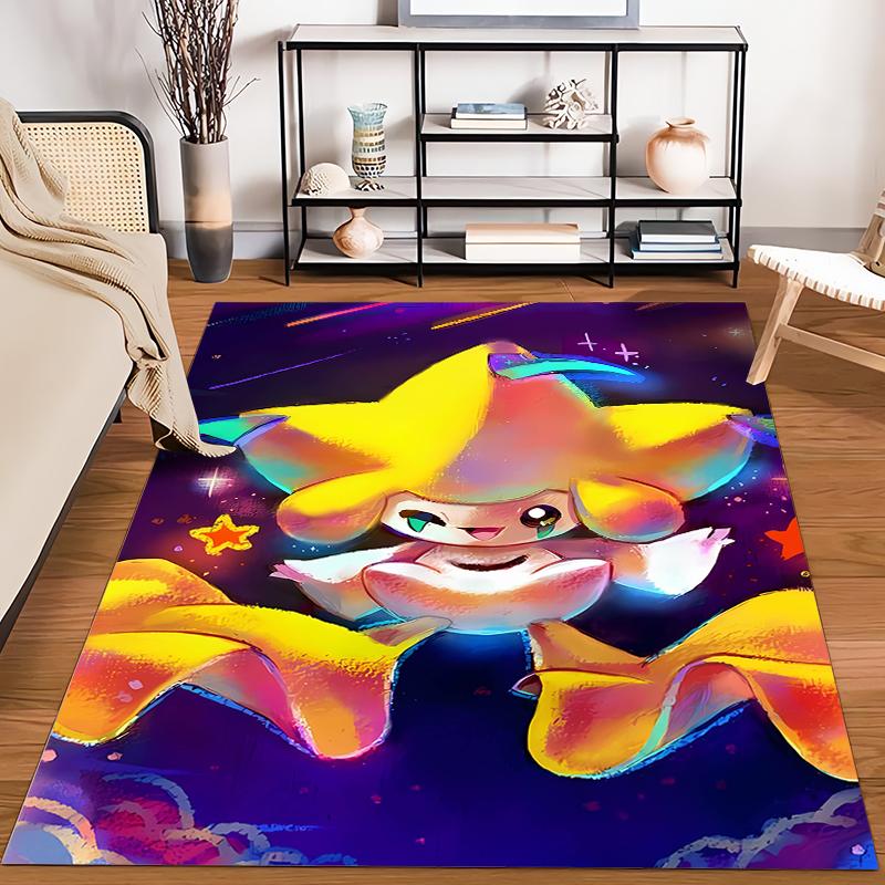 Various Sizes Pokemon Jirachi Cartoon Carpet Home Large Size Decor Rug Bedroom LivingRoom Sofa Balcony Multi Scene Available Mat
